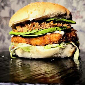 Salmon burger