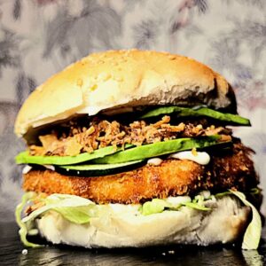 Salmon burger